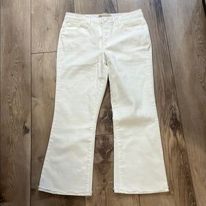 Democracy Ab Technology Women's 
Bootcut Crop White Jeans size 10